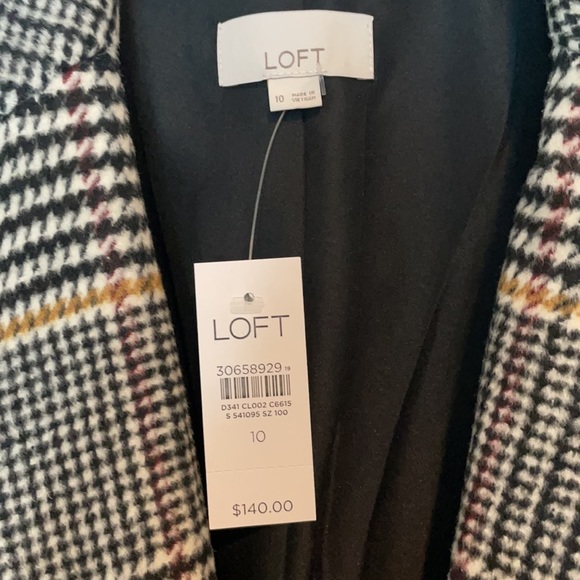 LOFT Plaid Modern Blazer - Picture 8 of 9